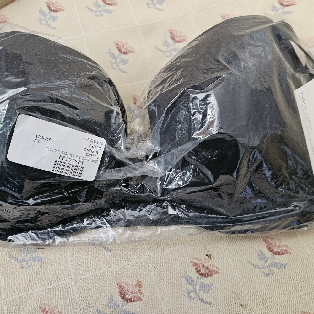 Calvin Klein Black Strapless Bra Deep PLUNGE